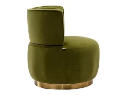 DripeX Cadeira Redonda Blataforma em Tecido de Loop Green Green - Backrest ergonômico - MAX 150KG - 62,5X62X69.5CM^ Poltrona