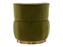 DripeX Cadeira Redonda Blataforma em Tecido de Loop Green Green - Backrest ergonômico - MAX 150KG - 62,5X62X69.5CM^ Poltrona