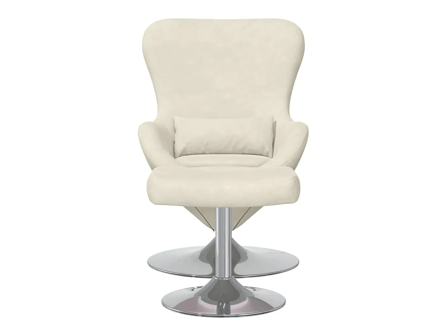 Poltrona| Cadeira Relax | Cadeira com Puff 63x73x90 cm Veludo SHL93542 Creme