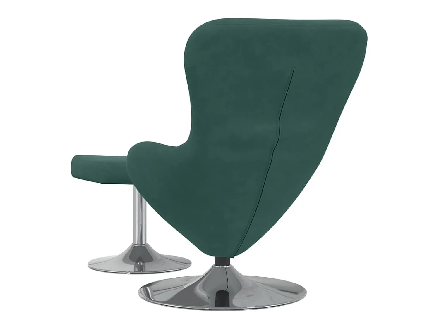 Discount Cadeira Relax | Cadeira com Puff Verde-escuro 63x73x90 cm Veludo SHL228903 Verde pinho