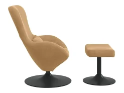Cadeira Relax | Cadeira com Puff 63x73x90 cm Veludo SHL460374^ Poltrona