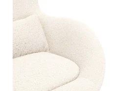 Cadeira Relax | Cadeira ovo 63x73x90 cm Tecido Curly Semelhante à Lã SHL427673^ Poltrona