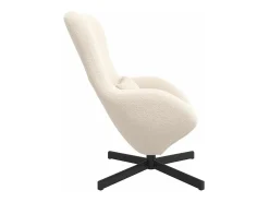 Cadeira Relax | Cadeira ovo 63x73x90 cm Tecido Curly Semelhante à Lã SHL427673^ Poltrona
