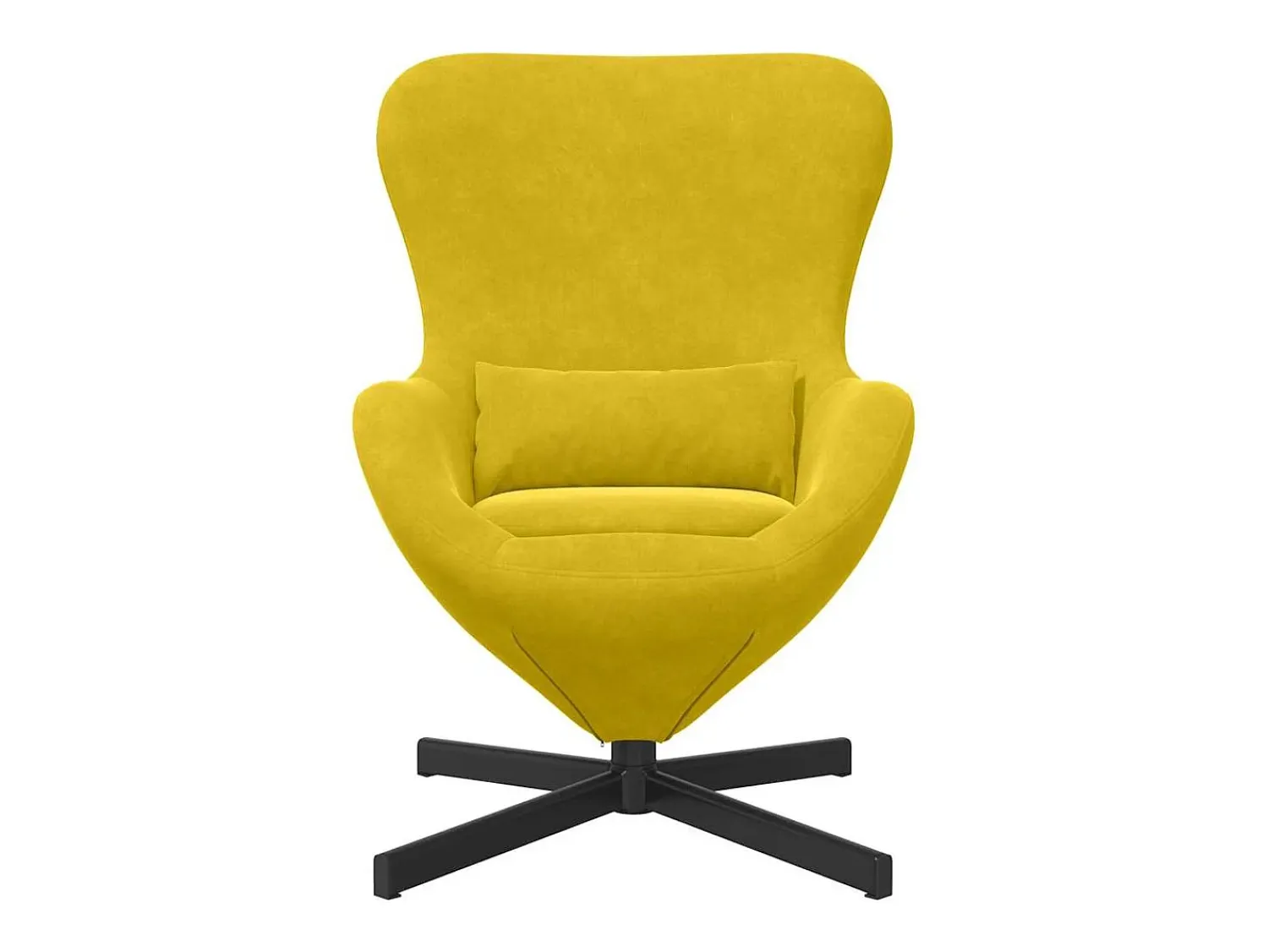 Poltrona| Cadeira Relax | Cadeira ovo 63x73x90 cm Veludo SHL946902 Amarelo