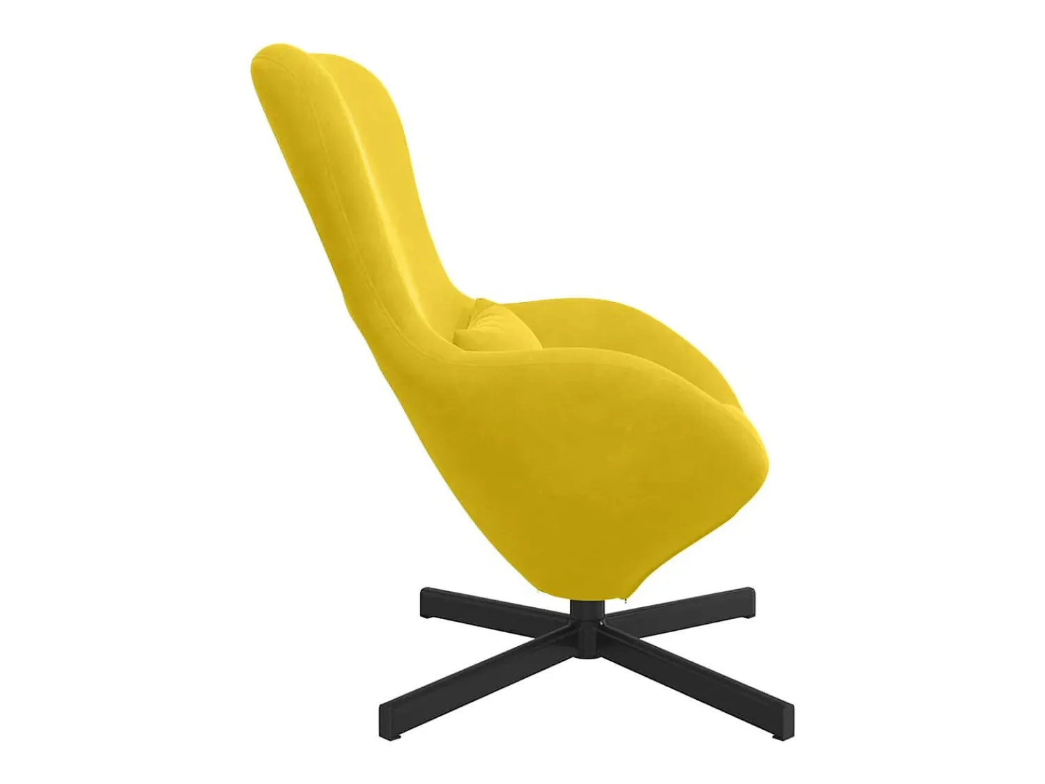 Poltrona| Cadeira Relax | Cadeira ovo 63x73x90 cm Veludo SHL946902 Amarelo