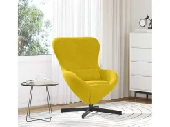 Poltrona| Cadeira Relax | Cadeira ovo 63x73x90 cm Veludo SHL946902 Amarelo