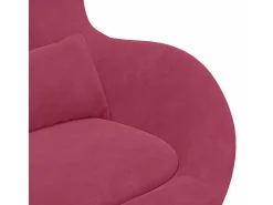 Online Cadeira Relax | Cadeira ovo tinto 63x73x90 cm Veludo SHL948976 Vermelho