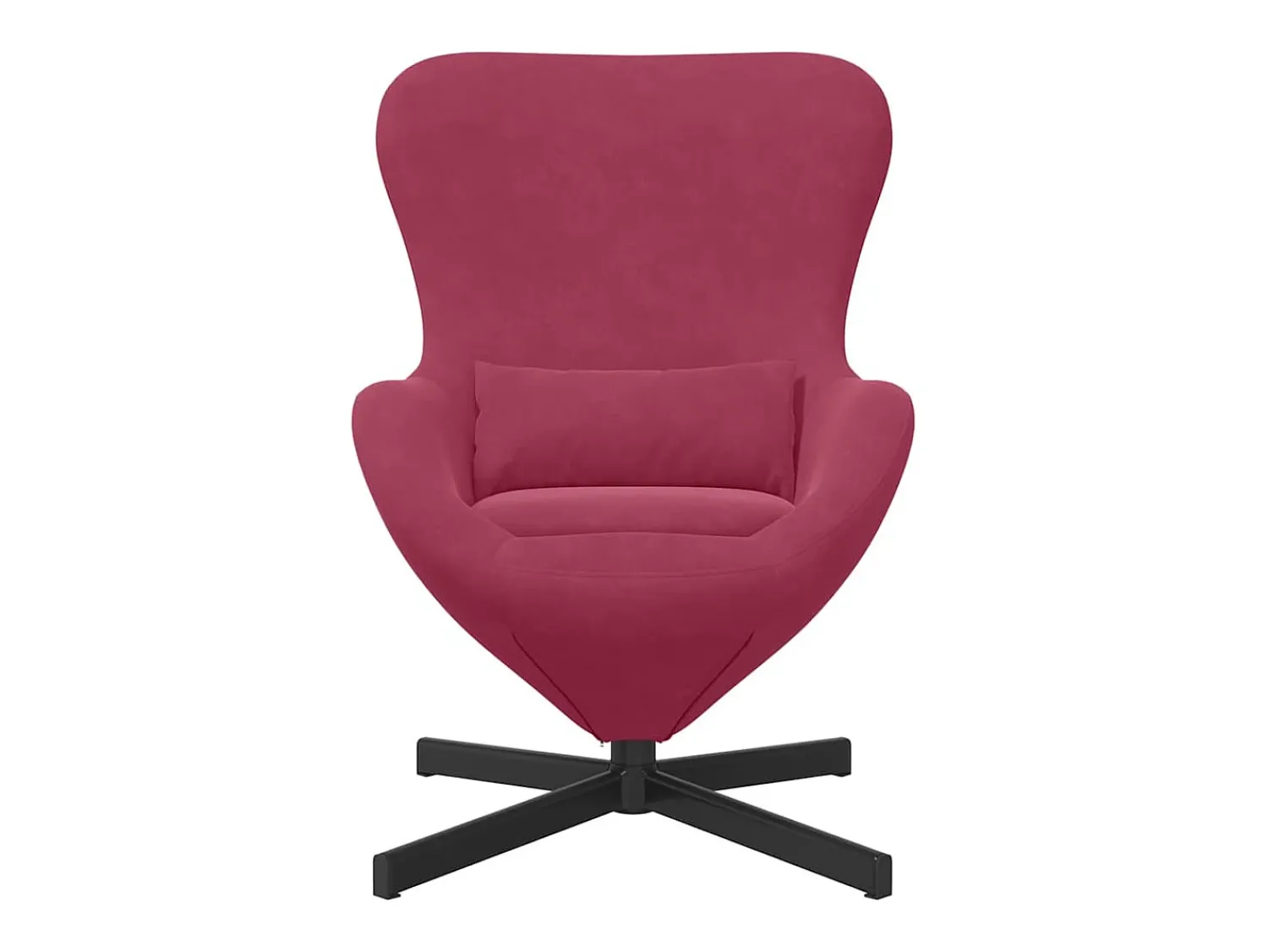Online Cadeira Relax | Cadeira ovo tinto 63x73x90 cm Veludo SHL948976 Vermelho