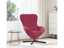 Online Cadeira Relax | Cadeira ovo tinto 63x73x90 cm Veludo SHL948976 Vermelho