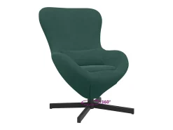 Poltrona* Cadeira Relax | Cadeira ovo Verde-escuro 63x73x90 cm Veludo SHL270031 Verde pinho