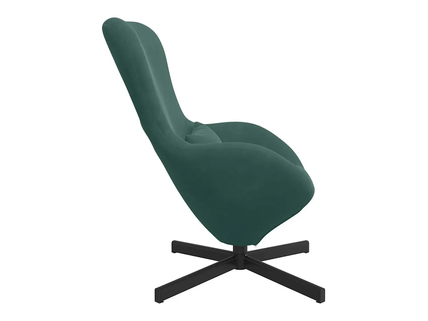 Poltrona* Cadeira Relax | Cadeira ovo Verde-escuro 63x73x90 cm Veludo SHL270031 Verde pinho