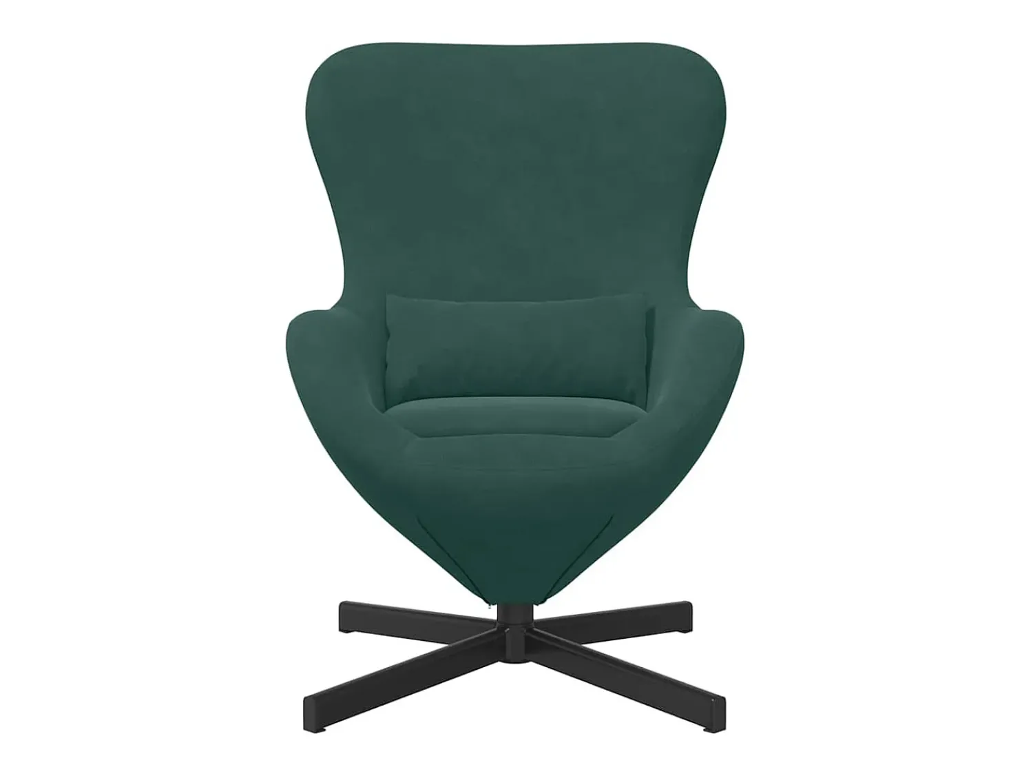 Poltrona* Cadeira Relax | Cadeira ovo Verde-escuro 63x73x90 cm Veludo SHL270031 Verde pinho