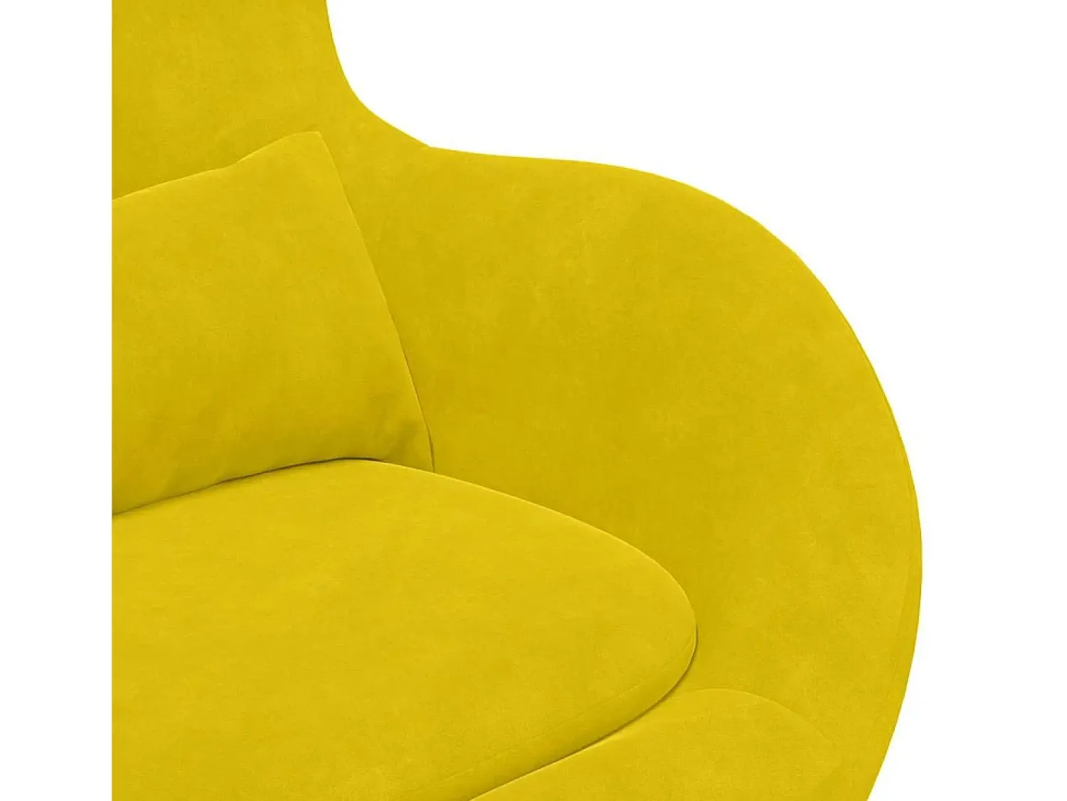 Poltrona| Cadeira Relax | Cadeira ovo 63x73x90 cm Veludo SHL165552 Amarelo