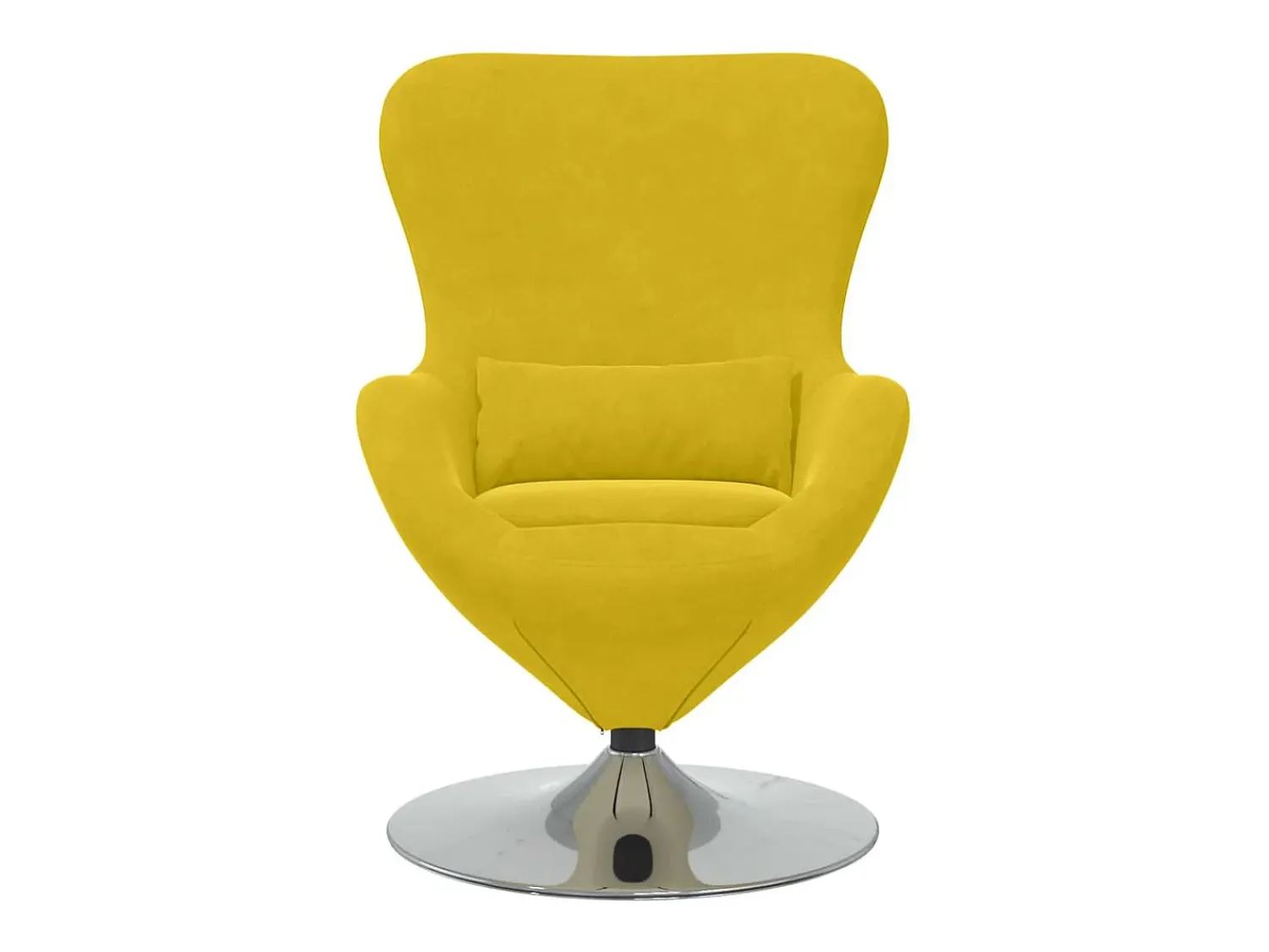 Poltrona| Cadeira Relax | Cadeira ovo 63x73x90 cm Veludo SHL165552 Amarelo