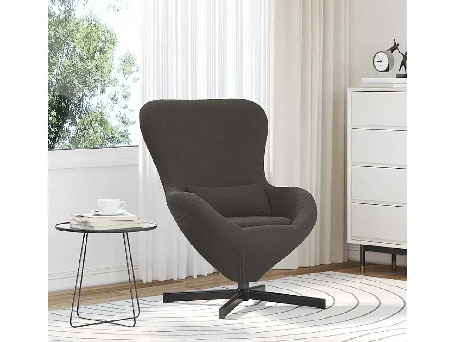Cadeira Relax | Cadeira ovo escuro 63x73x90 cm SHL876890^ Poltrona