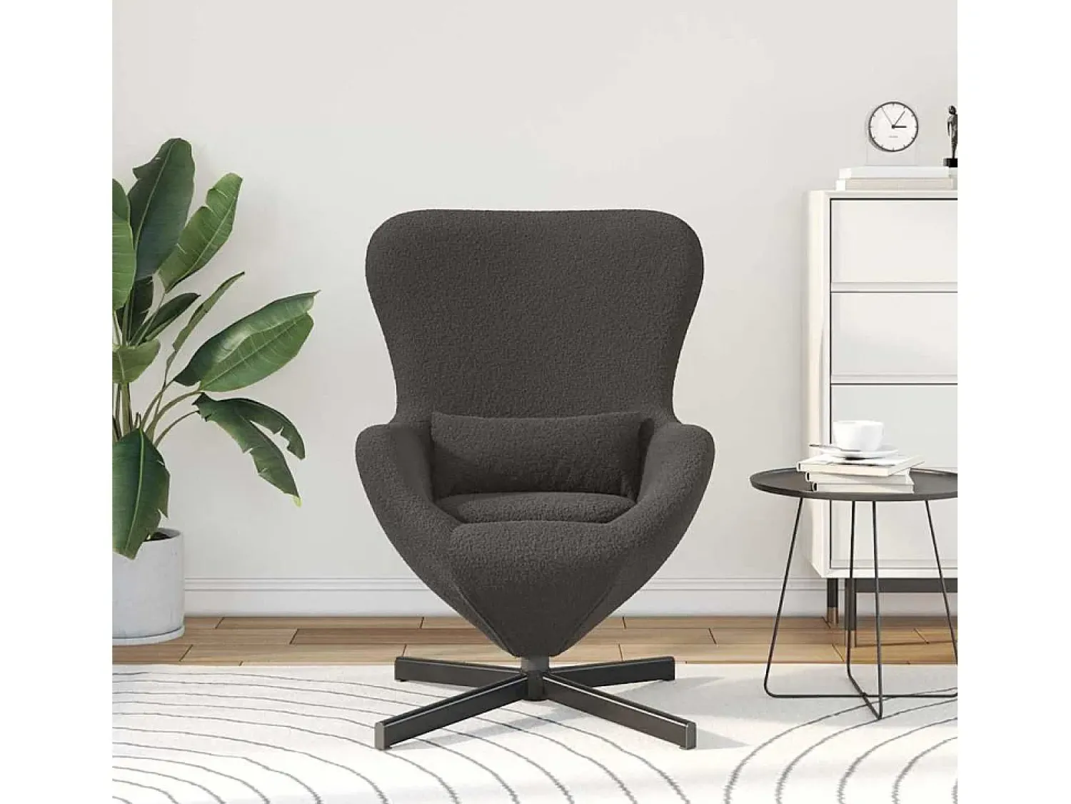 Cadeira Relax | Cadeira ovo escuro 63x73x90 cm SHL876890^ Poltrona