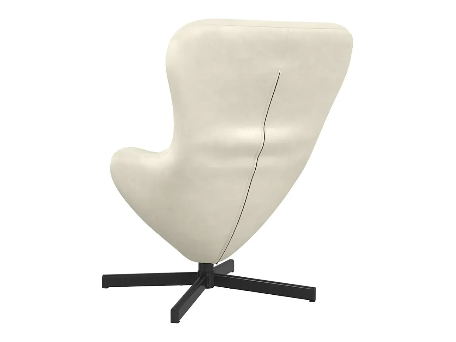 Poltrona| Cadeira Relax | Cadeira ovo 63x73x90 cm Veludo SHL751020 Creme
