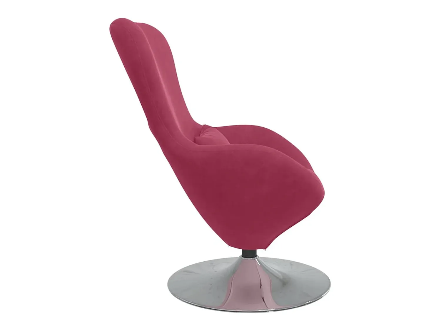 Cadeira Relax | Cadeira ovo vermelho tinto 63x73x90 cm Veludo SHL636189^ Poltrona