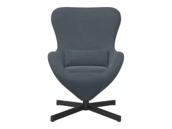 New Cadeira Relax | Cadeira ovo Cinza Escuro 63x73x90 cm Veludo SHL387820 Cinzento