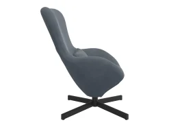 New Cadeira Relax | Cadeira ovo Cinza Escuro 63x73x90 cm Veludo SHL387820 Cinzento