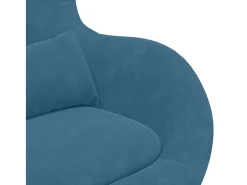 Outlet Cadeira Relax | Cadeira ovo 63x73x90 cm Veludo SHL808380 Azul