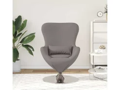 Cadeira Relax | Cadeira ovo Cinzento-acastanhado 63x73x90 cm tecido SHL420613^ Poltrona