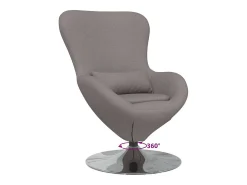 Cadeira Relax | Cadeira ovo Cinzento-acastanhado 63x73x90 cm tecido SHL420613^ Poltrona