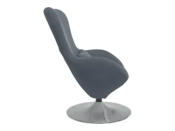 Discount Cadeira Relax | Cadeira ovo escuro 63x73x90 cm Veludo SHL236360 Cinzento