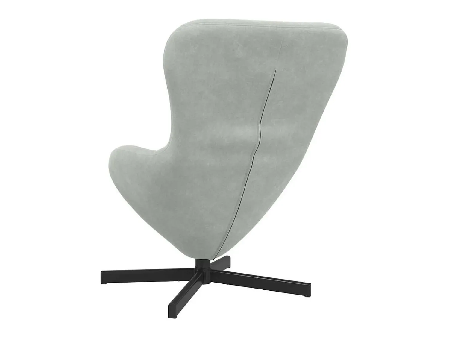 Poltrona* Cadeira Relax | Cadeira ovo Cinzento-claro 63x73x90 cm Veludo SHL501800 Cinzento claro