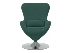 Poltrona* Cadeira Relax | Cadeira ovo Verde-escuro 63x73x90 cm Veludo SHL644063 Verde pinho