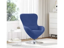 Poltrona| Cadeira Relax | Cadeira ovo polícia 63x73x90 cm Veludo SHL286882 Azul