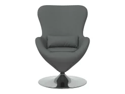 Poltrona* Cadeira Relax | Cadeira ovo Cinzento escuro 63x73x90 cm tecido SHL384194 Cinza antracite