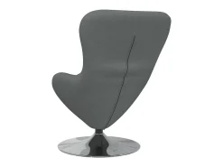 Poltrona* Cadeira Relax | Cadeira ovo Cinzento escuro 63x73x90 cm tecido SHL384194 Cinza antracite