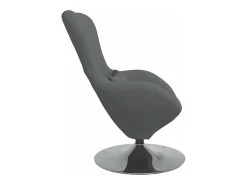 Poltrona* Cadeira Relax | Cadeira ovo Cinzento escuro 63x73x90 cm tecido SHL384194 Cinza antracite