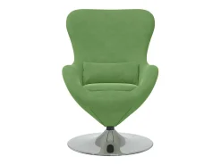 Cadeira Relax | Cadeira ovo claro 63x73x90 cm Veludo SHL276471^ Poltrona