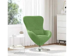 Cadeira Relax | Cadeira ovo claro 63x73x90 cm Veludo SHL276471^ Poltrona
