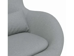 Poltrona| Cadeira Relax | Cadeira ovo Cinzento-claro 63x73x90 cm tecido SHL651963 Cinzento claro