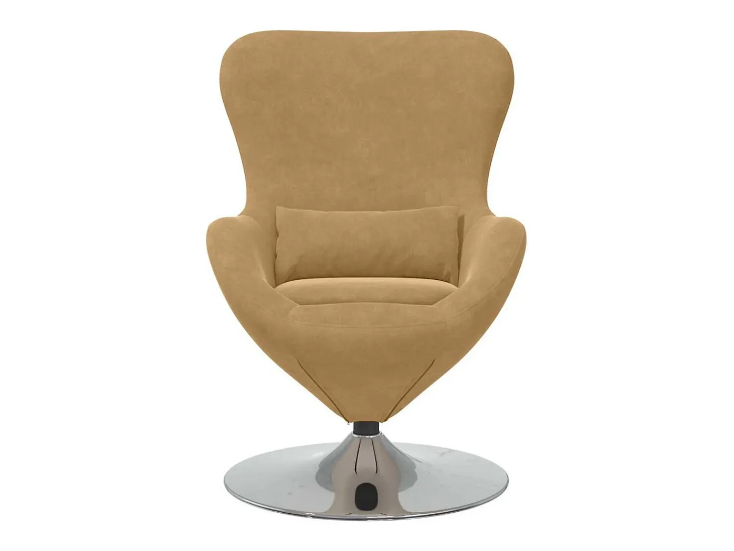 Discount Cadeira Relax | Cadeira ovo -claro 63x73x90 cm Veludo SHL957926 Castanho
