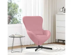 Online Cadeira Relax | Cadeira ovo 63x73x90 cm Veludo SHL33837 Rosa