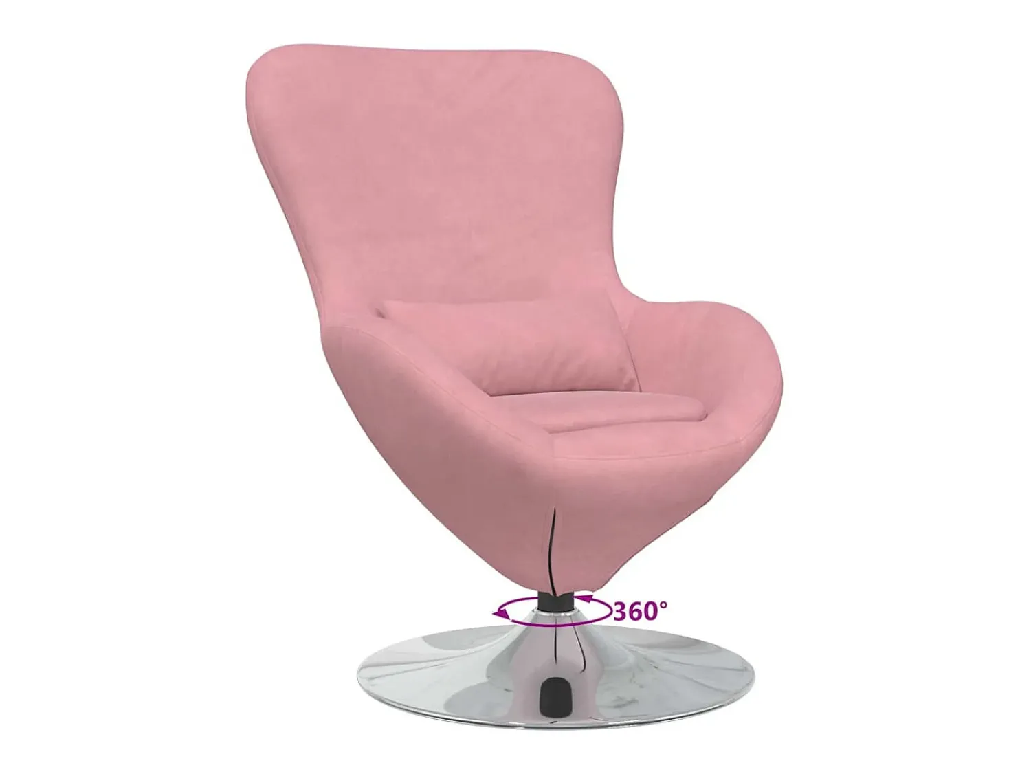 Outlet Cadeira Relax | Cadeira ovo 63x73x90 cm Veludo SHL820449 Rosa