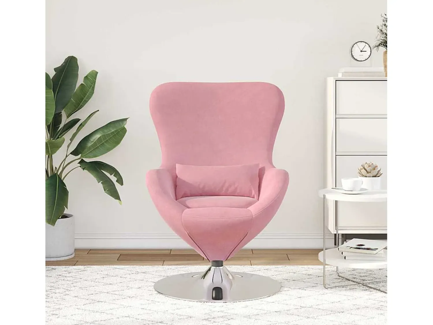 Outlet Cadeira Relax | Cadeira ovo 63x73x90 cm Veludo SHL820449 Rosa