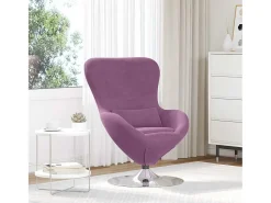 Sale Cadeira Relax | Cadeira ovo Roxo 63x73x90 cm Veludo SHL505194 Violeta