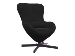Poltrona* Cadeira Relax | Cadeira ovo 63x73x90 cm Veludo SHL784299 Preto