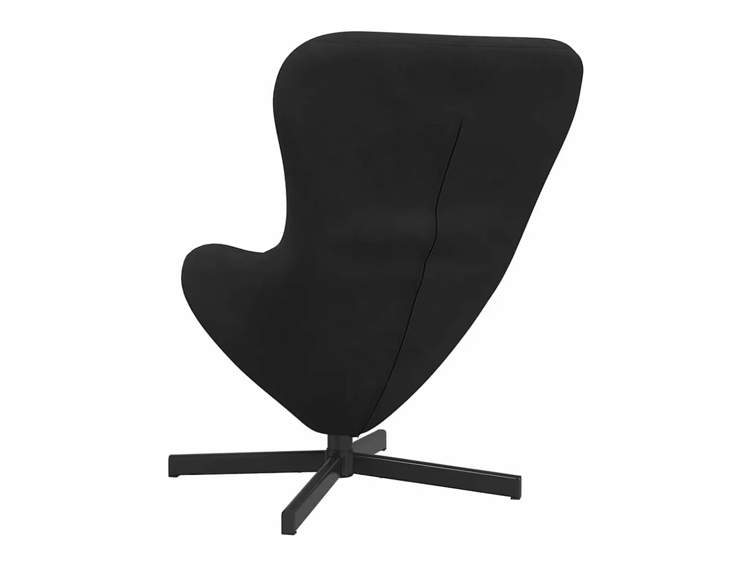 Poltrona* Cadeira Relax | Cadeira ovo 63x73x90 cm Veludo SHL784299 Preto