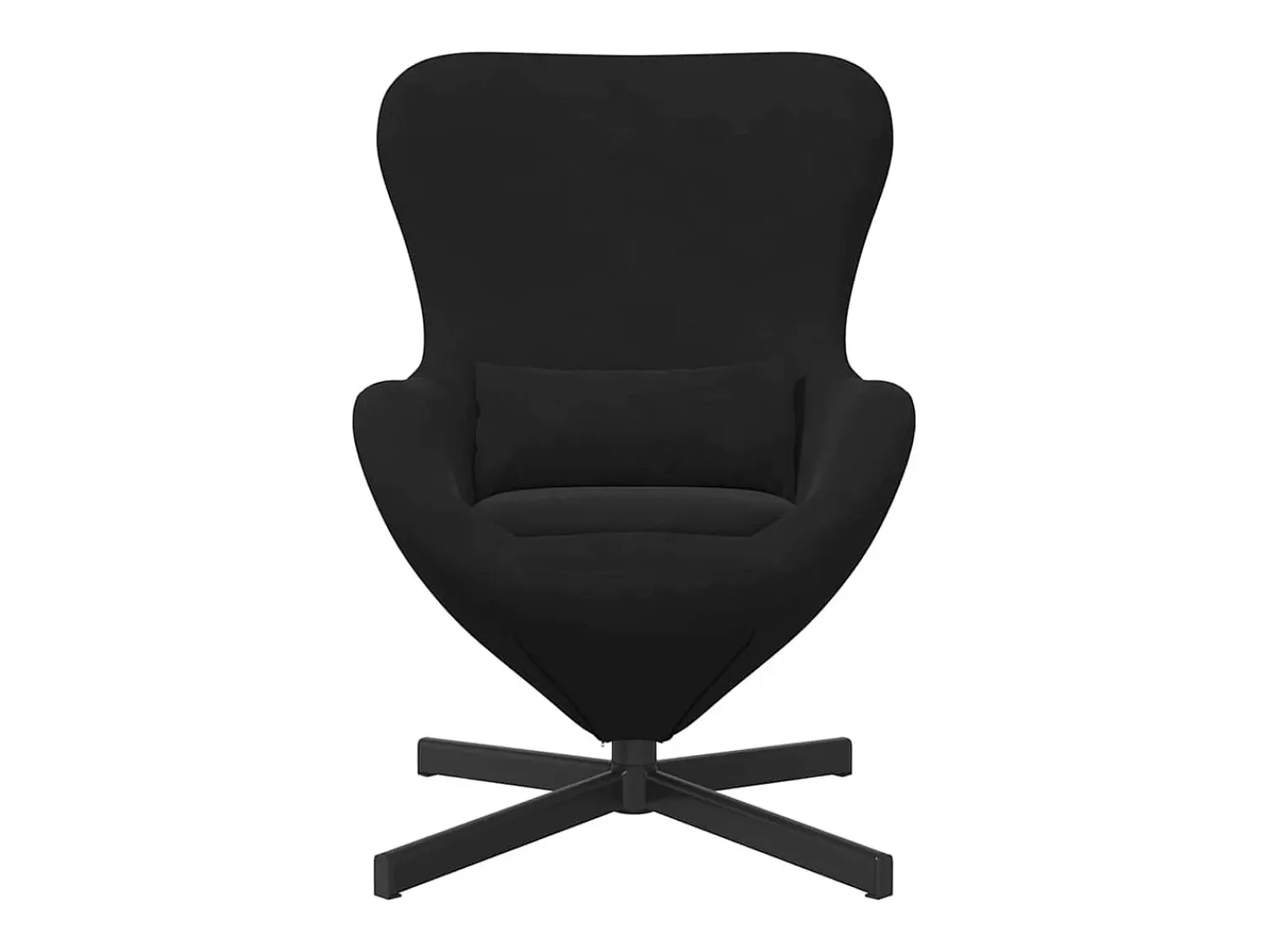 Poltrona* Cadeira Relax | Cadeira ovo 63x73x90 cm Veludo SHL784299 Preto