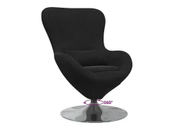 Sale Cadeira Relax | Cadeira ovo 63x73x90 cm Veludo SHL704547 Preto