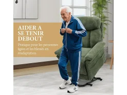 Sale DripeX Cadeira relax de veludo cotelê com elevador elétrico, controle remoto, bolso lateral, regulável 90°-160°, Verde