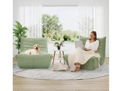 Poltrona|DripeX Cadeira Strazy na Caterpillar Green - assento profundo 62cm - 80x85x84cm Verde