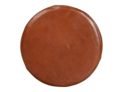 Clearance vidaxl Cadeiras bar 2 pcs madeira maciça de acácia + couro genuíno Natural claro