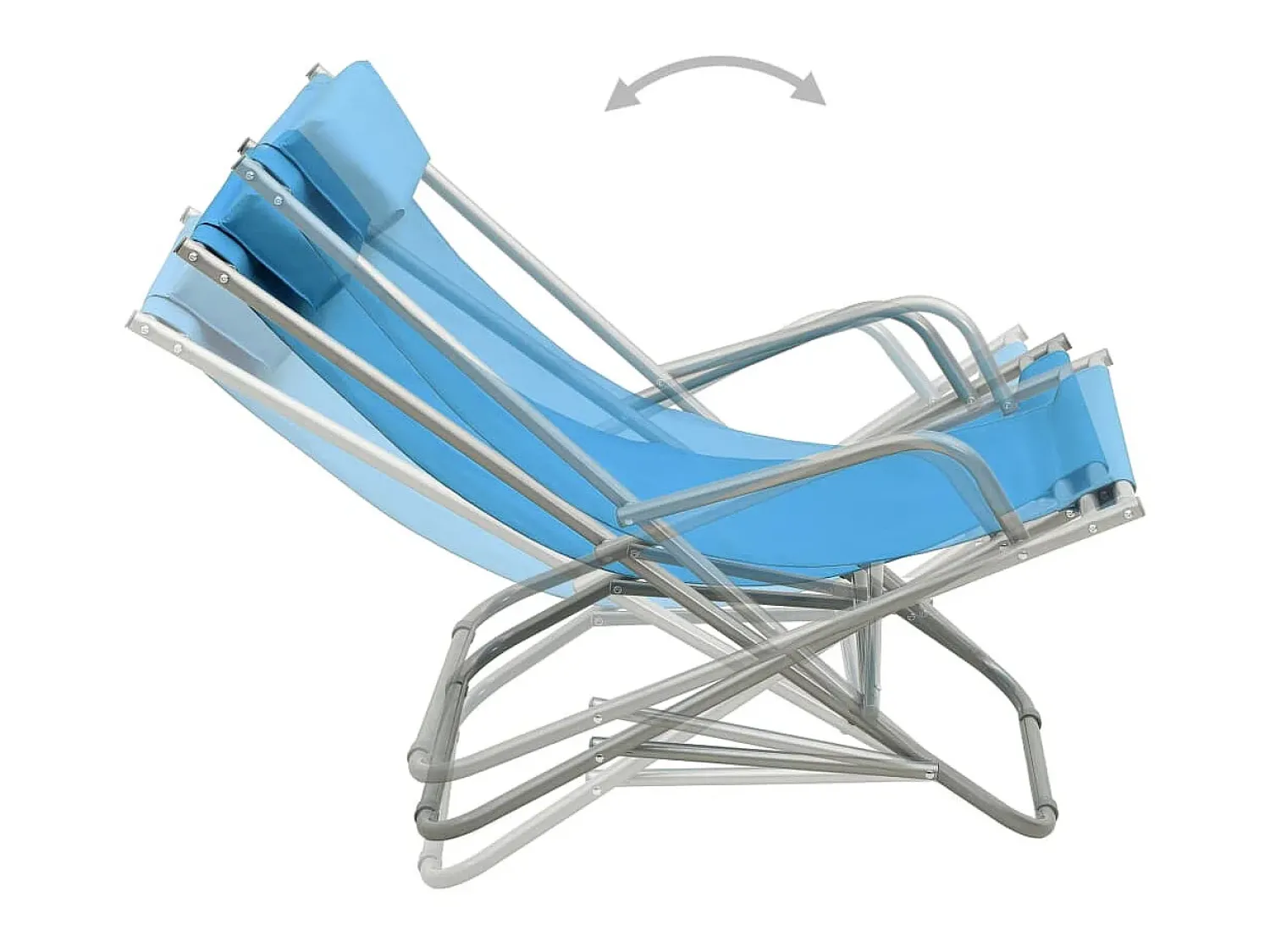 Clearance Cadeiras de baloiço 2 pcs aço PT809707 Azul